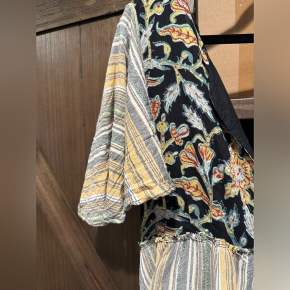 FREE PEOPLE Under The Sun Tunic Floral Striped Size Large - Picture 11 of 12